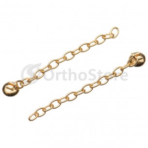 Кнопка лінгвальна з ланцюжком (Gold)