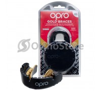 Капа OPRO Gold Braces Black / Gold (Верхня щелепа)