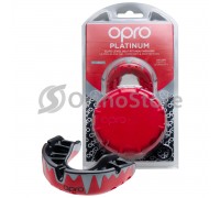 Капа OPRO Platinum Fangz Red/Black/Silver (Верхня щелепа)