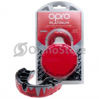 Капа OPRO Platinum Fangz Red/Black/Silver (Верхня щелепа)