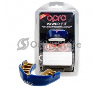 Капа OPRO Power Fit Dark Blue/Gold (Bерхня щелепа)